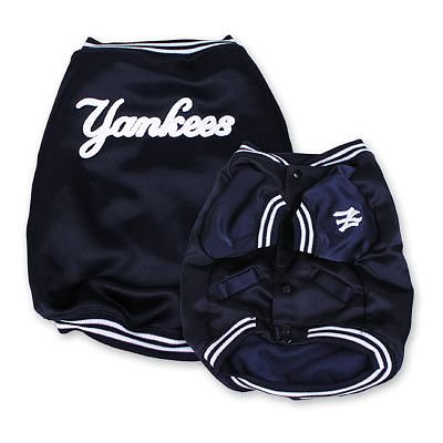 New York Yankees Baseball Dog Puppy Pet Dugout Jacket Coat MEDIUM Officially Licensed MLB