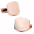 Engravable Rose Gold Classic Cufflinks