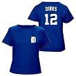 Andy Dirks Detroit Tigers Women's Authentic Font T-Shirt by Majestic
