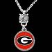 Georgia Bulldogs Ladies Crystal Stud Necklace