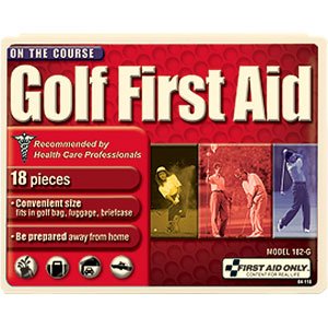 Golf First Aid Kit (18-Piece) Plastic Case (LOT OF 12)
