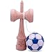 White & Blue Soccer Ball Kendama And Extra String
