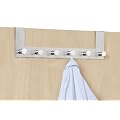 Wenko 4468060100 T�rgarderobe Celano - 6 Haken, Edelstahl matt, rostfrei, 39.5 x 11 x 5.5 cm