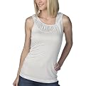 Mossimo&reg; Black: Sleeveless Tank - Silver Foil