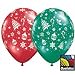 Luftballons Weihnachtsmotive Qualatex, 5 St.