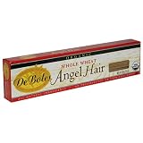 De Boles Pasta Organic Whole Wheat Angel Hair, 8-Ounce Boxes (Pack of 12)