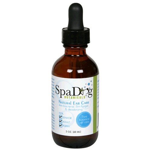 Spa Dog Botanicals Natural Ear Care, Eliminate Smell & Discomfort, 2 oz (60 ml) (Pack of 2)