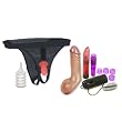 Doc Johnson Vac-U-Lock Ultra Harness 2 and Plug with 5" Realistic Dong Adult Sex Toy Kit
