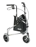 Drive Medical 161 Winnie Deluxe Steel Rollator 3 Wheel Loop Lock Chrome