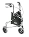Drive Medical 161 Winnie Deluxe Steel Rollator 3 Wheel Loop Lock Chrome
