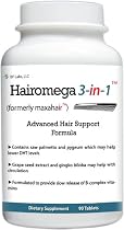 Hairomega 3-in-1 (was Maxahair) Dht-blocking, Nutrient Providing, Circulation Improving Hair Loss Supplement