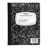 Mead Black Marble Wide-Ruled Composition Book (09910)