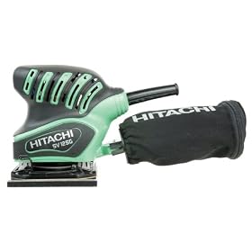 Hitachi SV12SG 1.7 Amp Orbital 1 4 Sheet Sander with Cloth Dust Bag by Hitachi