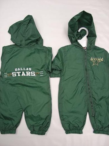 Dallas Stars Infants / Babys / Kids green hooded Wind Suit coverall