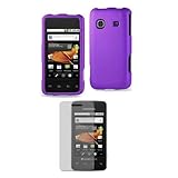 Purple Rubberized Hard Shell Protector Snap on Case Phone Cover for Samsung ....