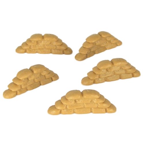 54mm Sand Bags: Stacked Pile (12pcs) by BMC