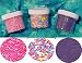 Hearts Cake Decorations - Hearts-n-Flowers Shaped Edible Candy Sprinkles Package (3 pcs) SAVE $1.15
