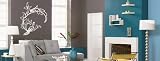 Vinyl Wall Decal Sticker Peacock on Flower