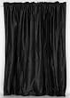 Black 100% Pure Dupioni Silk handmade Curtains Drapes Panels Rod Pocket - Made to measure