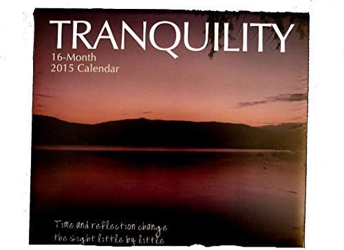 "Tranquility" 16 Month 2015 Picture Wall Calendar