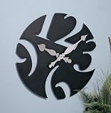Round Clock - Black/ Silver (24 Dia)