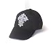 Silver Gothic Cross Rhinestone Black Baseball Hat Cap
