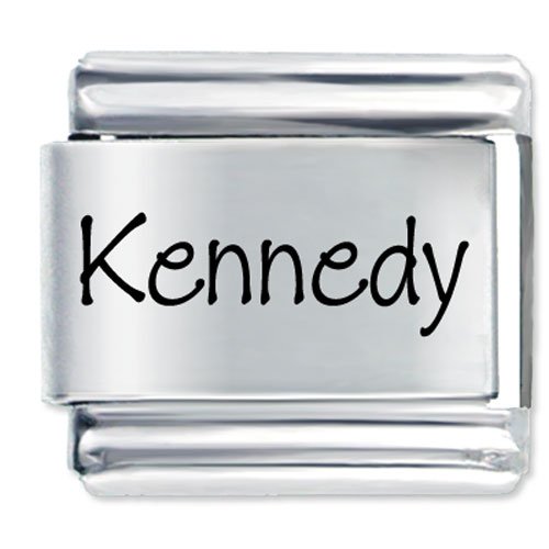 Name Kennedy Italian Charms Bracelet Link