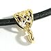 Dreambell 1 pc Gold-Tone 925 Sterling Silver Filigree Flower Bail Pendant Connector European Charm Holder