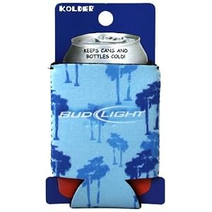 Bud Light Tropical Blue Beer Can Kaddy Koozie Cooler by 