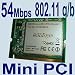54Mbps 2.4 GHz Tp-Link TL-WN560G Mini PCI Wireless LAN Wi-Fi 802.11g/b Adapter WiFi Card - WPA2, Atheros Chipset