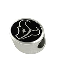 Houston Texans NFL Jewelry and Bead Fits Most European Style Bracelets. High Quality Bead in Stock for Immediate Shipping