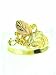 Jewelry : 10k yellow-gold Classic Two Large Leaf Black Hills Gold Ladies Ring