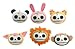 12 Furry Bones Head Magnets (H: 1.25" ~ 2" & 0.63 lbs)