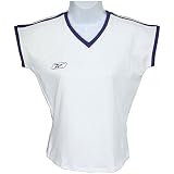 Womens Reebok White/Purple Team Court Top