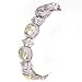 14K 18.90 CTW Green Amethyst & Diamond Bracelet