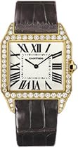 NEW CARTIER SANTOS-DUMONT LARGE SOLID GOLD WATCH WH100551
