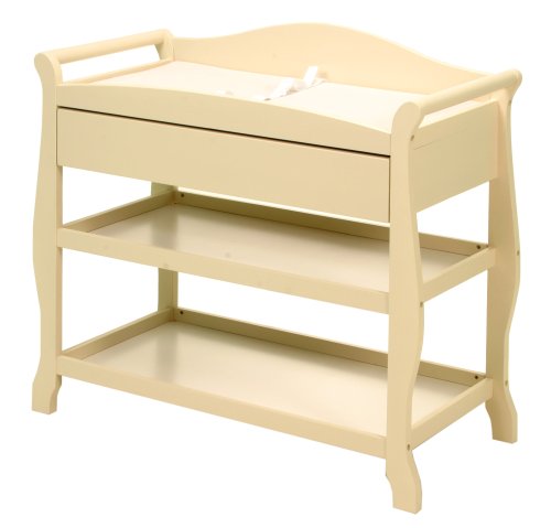 Baby: Stork Craft Aspen Change Table with Drawer in Antique White
