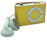 BagNow 1GB Mini MP3 Player (Gold) with Lanyard