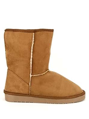 Cendriyon, Boots Camel Fourée UGTA Mode Chaussures Femme