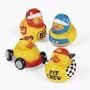 One Dozen (12) Rubber Ducky Duck Duckie Race Car Birthday Party Favors [Toy]