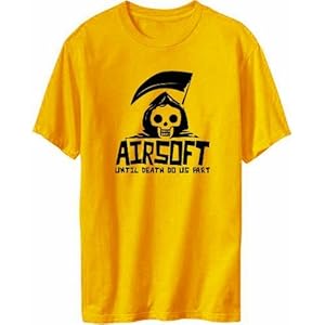Airsoft Until Death Separate Us Sport Herren T-Shirt (Gelb, Größen X-Small - XXX-Large) Airsoft Until Death Separate Us Sport Herren T-Shirt (Gelb, Größen X-Small - XXX-Large)