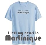 T-Shirt Light Blue  Retro Hearth Martinique  Country