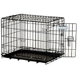 Precision Pet ProValu Single Door Black Metal Wire Dog Crate- 24' length x 18' width x 19' height size 2000 model