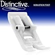 Distinctive Non-Stick Teflon Sewing Machine Presser Foot - Fits All Low Shank Snap-On Singer*, Brother, Babylock, Viking (Husky Series), Euro-Pro, Janome, Kenmore, White, Juki, Bernina (Bernette Series), New Home, Necchi, Elna and More!