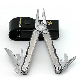 Leatherman Kick Outdoor Multi-Tool Stainless Finish Leather Sheath - Leatherman 830016 by Leatherman