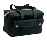 G.I. Type Brass Zippered Mechanics Tool Bag - Black
