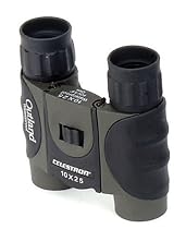Celestron Outland 10X25 Compact Waterproof Binoculars with Rubber Covering & Comfort Grip
