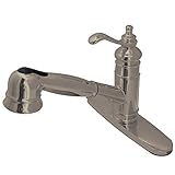 Kingston Brass GSC7578TL Gourmetier Templeton 8-Inch Centerset Single Handle Kitchen Faucet with Pul