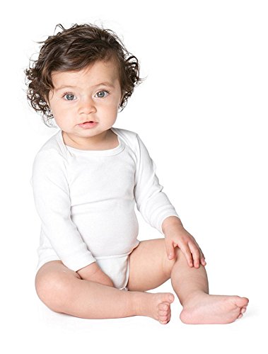 American Apparel Kids Infant Baby Rib Long Sleeve One-Piece