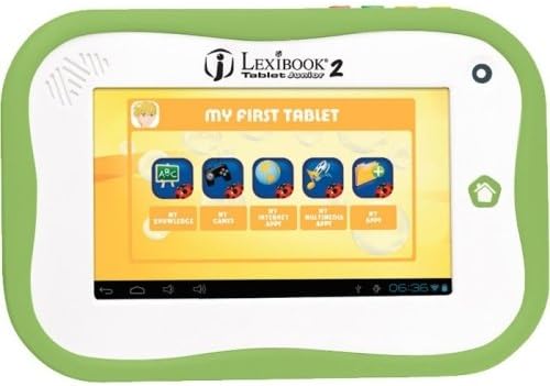 Lexibook S.A - Lexibook Kids Tablet Junior 2 - Lexibook Cloud - Learning Tools - 12,000 Apps - Multimedia - Skill Learning - 15 Languages App "Product Category: Electronic/Music/Creative Play Toys/Kids Computers"